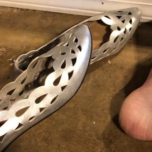 Silver perforated flats